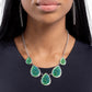 Geode Gamut Green/multi necklace