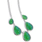 Geode Gamut Green/multi necklace