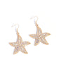 Starfish Spectacle gold earrings