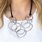 SPiralling  out of couture silver necklace
