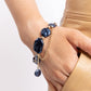 Beaming Baroque - Blue necklace and bracelet set