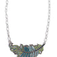 Fancy Feather blue necklace