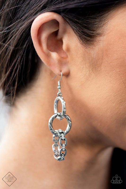 Shameless shine white earrings