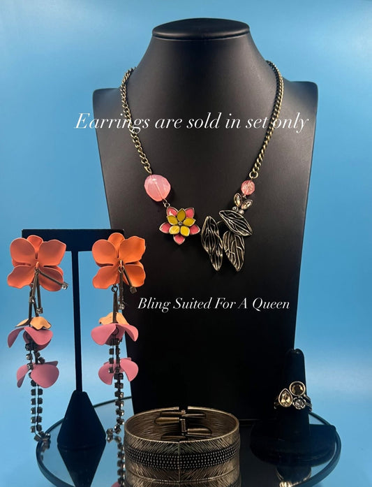 Set it up with Lola -brass flowers