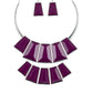 Lions, TIGRESS, and Bears - Purple necklace -Vintage