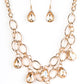 Show-Stopping Shimmer - Gold necklace