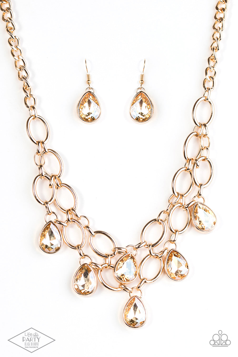 Show-Stopping Shimmer - Gold necklace