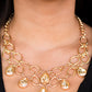 Show-Stopping Shimmer - Gold necklace