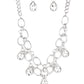 Show-Stopping Shimmer - White necklace Blockbuster