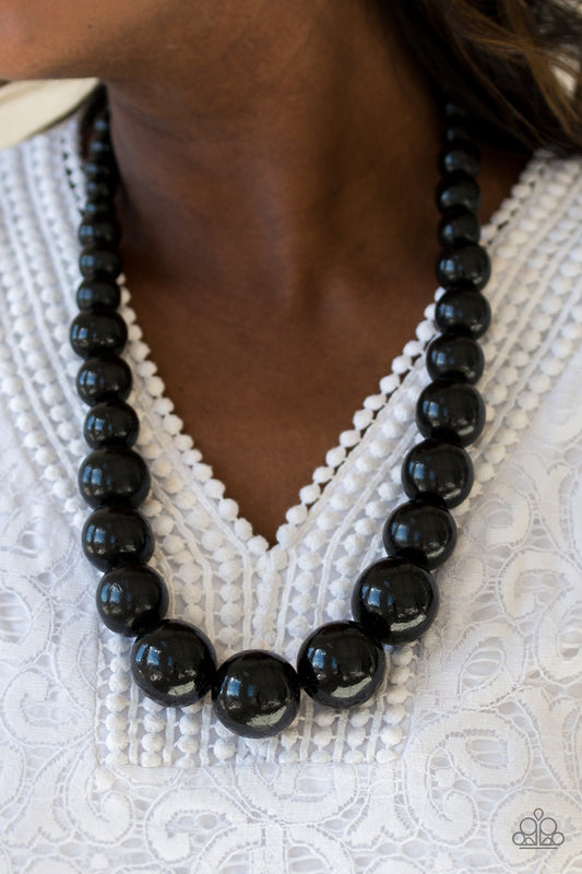Effortlessly Everglades - Black necklace