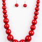 Effortlessly Everglades - Red necklace