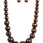 Effortlessly Everglades - Brown necklace