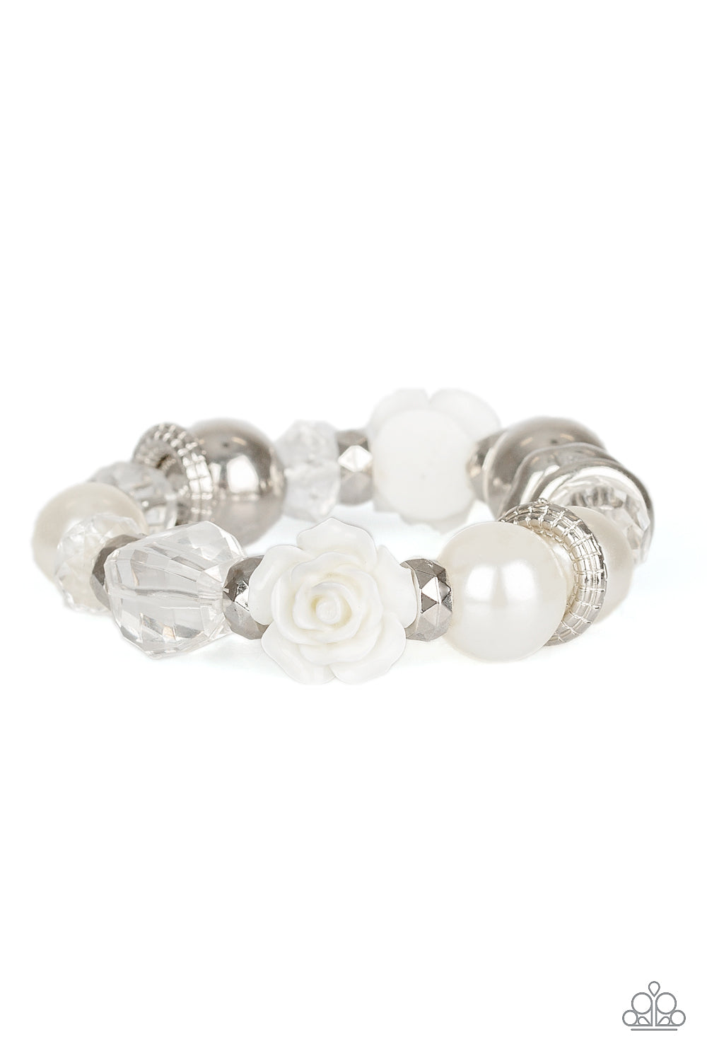 Here I Am - White bracelets-Vintage