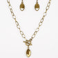Club Sparkle - Brass necklace