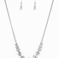 Garden Glamour - White necklace -Vintage