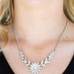 Garden Glamour - White necklace -Vintage