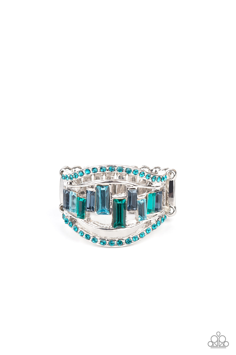Treasure Chest Charm - Blue ring