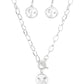 She Sparkles On - White necklace