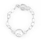 All Aglitter - White bracelet