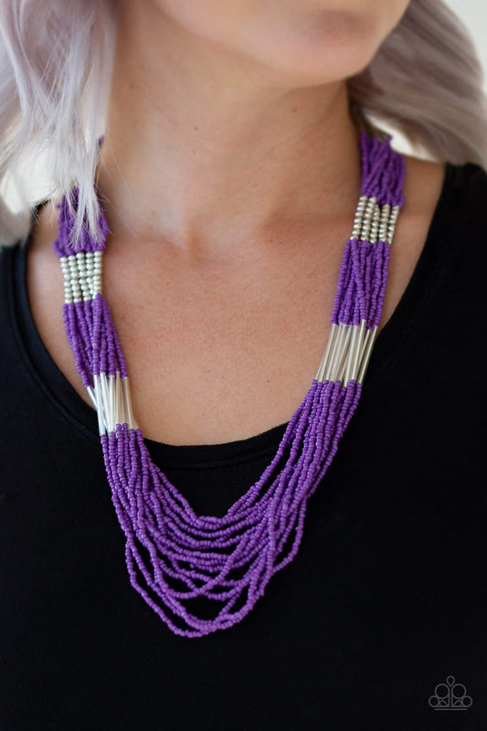 Let It BEAD - Purple necklace