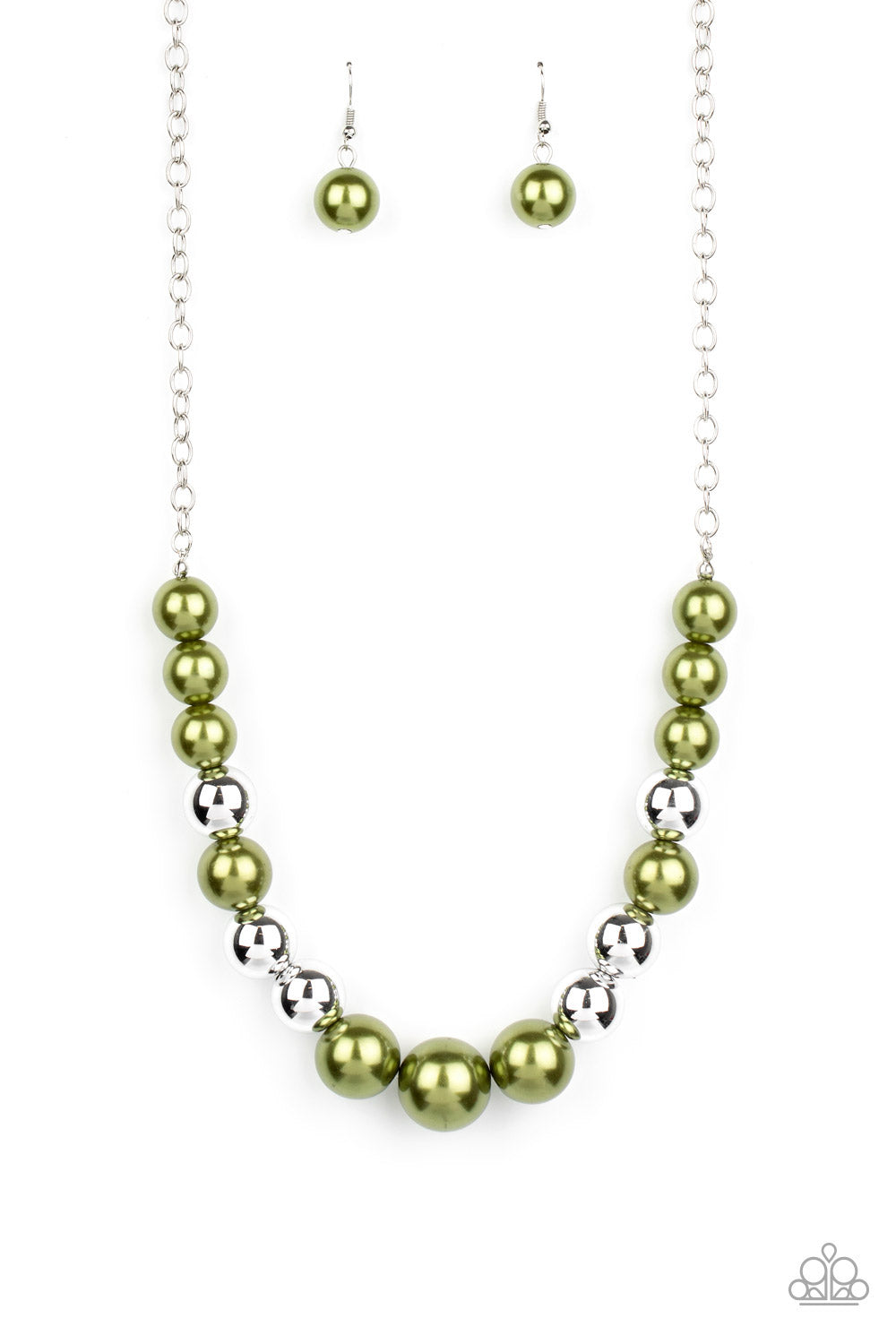 Take Note - Green necklace-Vintage