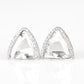 Exalted Elegance - White earrings
