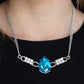 Way To Make An Entrance - Blue necklace -Vintage