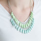 Beaded Boardwalk - Blue necklace-Vintage