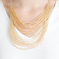 Catwalk Queen - Gold necklace-Vintage