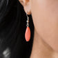 Beaded Boardwalk - Orange necklace-Vintage