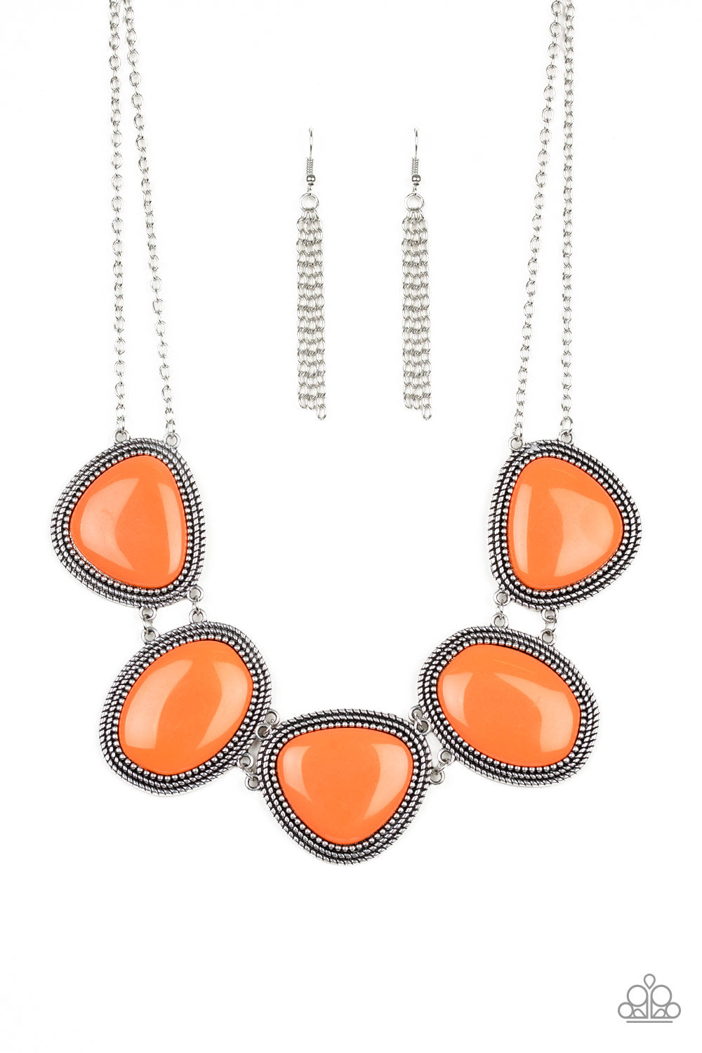 Viva La VIVID - Orange necklace-Vintage