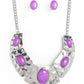 RULER In Favor - Purple necklace- Vintage