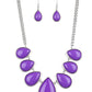 Drop Zone - Purple necklace-Vintage