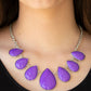 Drop Zone - Purple necklace-Vintage