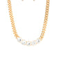 Rhinestone Renegade - Gold necklace-Vintage