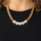 Rhinestone Renegade - Gold necklace-Vintage