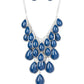 Shop Til You TEARDROP - Blue necklace-Vintage
