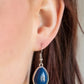 Shop Til You TEARDROP - Blue necklace-Vintage