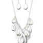 Teardrop Tempest - Silver necklace-Vintage