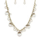 Uptown Pearls - Collar de latón - Vintage