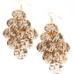 Uptown Edge - Gold earrings -Vintage