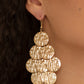Uptown Edge - Gold earrings -Vintage