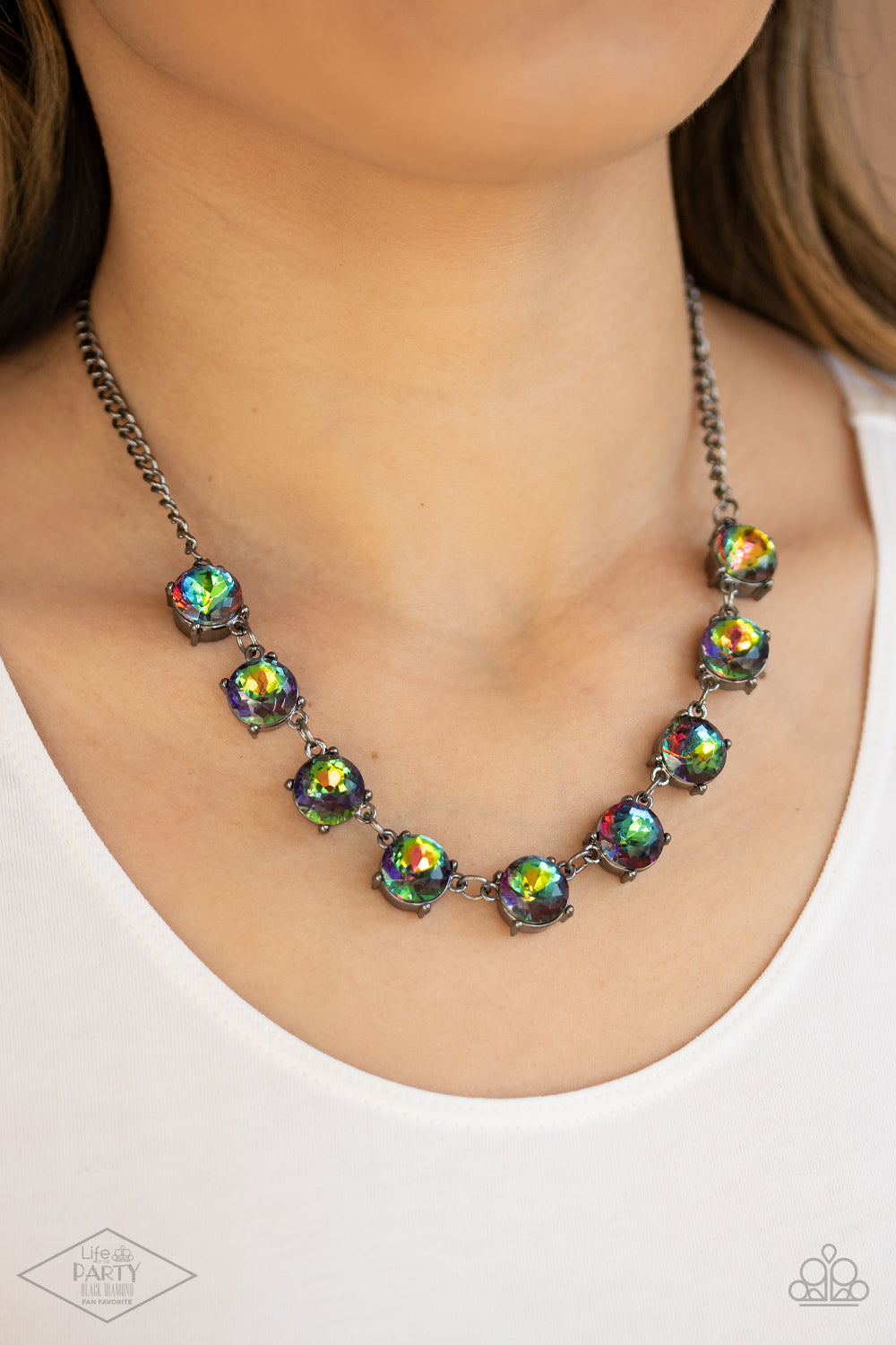 Iridescent Icing - Multi necklace