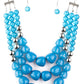 Forbidden Fruit - Blue necklace