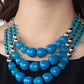 Forbidden Fruit - Blue necklace