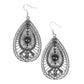 Just Dropping By - Black earring -Vintage