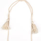 Macrame Mantra - White necklace -vintage