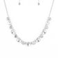 Girls Gotta Glow - White necklace-Vintage