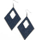 Woven Wanderer - Blue earrings