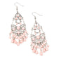 Glass Slipper Glamour - Pink earrings -Vintage